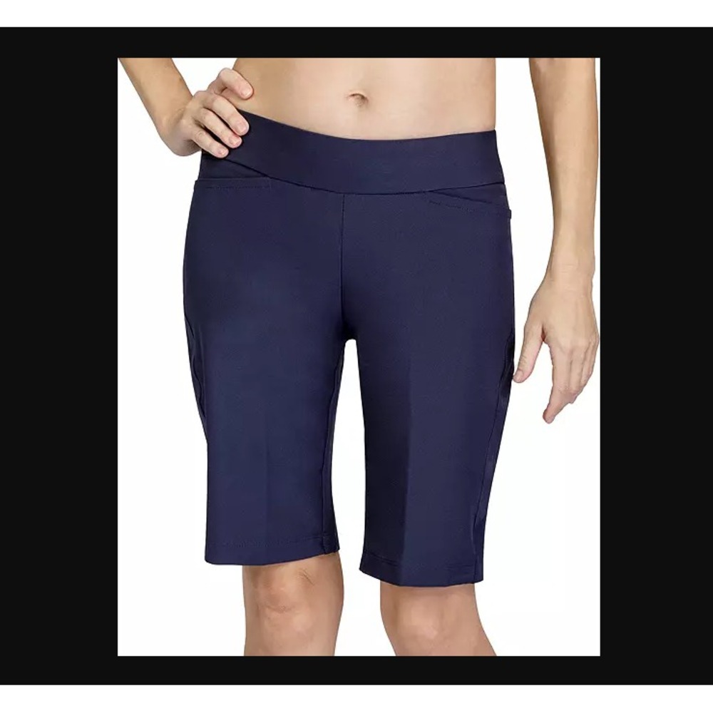 Tail NEW NWT Womens 4 Navy Blue Side Insert‎ 11'' Golf Shorts Active Sport